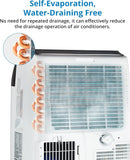 14000 BTU Portable Air Conditioner - 3-in-1 Cooling Unit with Fan & Dehumidifier, Ultra-Quiet Room AC with Remote Control & 24H Timer, Cools 750 Sq.Ft for Home/Office/Dorm (Black Top)