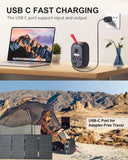 ELECAENTA 99Wh Portable Power Station, 120W (Peak 200W) LiFePO4 Battery Bank Backup, AC DC USB C Outputs for Laptop Tablet Phones Camera Drone, Solar Generator for Home Outdoor Camping RV Emergency