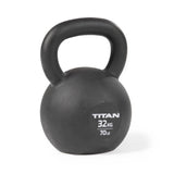 Titan Fitness 32 KG Cast Iron Kettlebell, Single Piece Casting, KG and LB Markings, Full Body Workout Titan Fitness