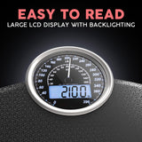 Adamson Hybrid 2-in-1 Analog & Digital Weighing Scale for Body Weight up to 400lbs - Thick Tempered Glass - Extra Large Display - Easy to Read Digital Bathroom Scale - New Version - Black Matrix