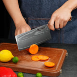 SODEN 7 Inch Cleaver Knife - VG-10 Damascus Steel Professional Meat Cleaver & Butcher Knife, Razor Sharp Heavy Duty Chopper with Ergonomic Handle, for Chef & Home Kitchen