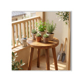 Stools Chair dining chair Dressing wooden stool shower stool Stool Kitchen Bar Stool Side wood Table Round Wooden Bedroom Living Room Dining Table Dining Room Bar plant stand (walnut color)
