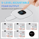 Automatic Soap Dispenser Liquid Touchless,Wall USB Rechargeable 5-Level Adjustable,Large Capacity 12.17oz/360mL Smart Hand Soap Dispenser for Kitchen Bathroom Kids Family
