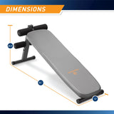 Marcy Apex Utility Bench Slant Board Sit Up Bench Crunch Board Ab Bench for Toning and Strength Training JD-1.2 MARCY