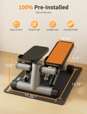 SPORTSROYALS Stair Stepper,Twist/Mini Stepper for Exercise at Home,Step Machine with Resistance Bands for Full Body Workout, 350lbs+ Capacity