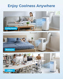 Feelfunn 10,000 BTU Portable Air Conditioners - Cools 450 Sq.Ft, 3-in-1 Portable AC with Remote Control/Sleep Mode/24H Timer, AC Unit for Bedroom, Dorms, Apartment, Window Kit Included