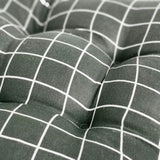 HXAZGSJY Chair Cushions for Dining Chairs Bohemian Soft Patio Chair Pads Indoor Office Home Kitchen Square Dining Chair Cushion Pillow Black Grid 20"x20"x4"