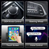 Car Stereo Radio Compatible with Toyota Tundra 2014-2021 with Wireless CarPlay Android Auto, Android 15 Head Unit, 9.7 Inch Touchscreen Support Bluetooth, FM/GPS/WiFi/Mirror Link/Backup Camera