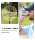 Flagfront Golf Rangefinder with Slope, 1100 Yards Laser Range Finder, 6X Magnification with Flag Pole Lock Vibration for Golfing