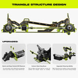 AMORIL 1/10 RTR Brushless Fast RC Cars for Adults,Max 50mph Hobby Electric Off-Road Monster Truck,Waterproof High Speed RC Car 4WD Remote Control Car with 3S Lipo,Green