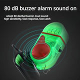 MuNanshan New 4Pcs Fishing Bite Alarm, Sensitive Electronic Fishing Alarms Indicator, Sound Bite Alert Bell with LED Lights (HBL-02E)