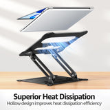 Laptop Stand, Portable Laptop Riser, Adjustable Laptop Stand for Desk Foldable