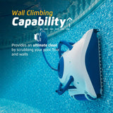 Dolphin Nautilus Pool-Up Robotic Pool Vacuum Cleaner up to 26 FT - Wall Climbing with Scrubber Brush