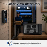 TKMARS Doorbell Camera Wireless No Subscription with 4.5" Monitor Screen