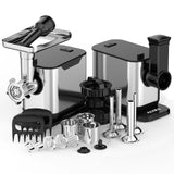 ALTRA LIFE #8 Meat Grinder, [3200W Max] Electric Heavy Duty Sausage Stuff with 2 Stainless Steel Blades and 3 Grinding Plates, Sausage Tube & Kibbe Kit, for Commercial & Home Use