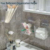 Lae Nuvole Clear Adhesive Wall Organizer Bins, Cabinet Door Storage, 4 Pack