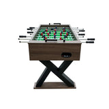 KICK Dominator 55" Foosball Table (Brown) – Professional Full-Size Indoor Game Table