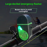 MuNanshan New 4Pcs Fishing Bite Alarm, Sensitive Electronic Fishing Alarms Indicator, Sound Bite Alert Bell with LED Lights (HBL-02E)