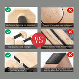 Trlakepreble Wooden Parallettes Push Up Bars, Anti-Slip Push-Up Handles, Mini Handle Pumps, Dip Station Dip Bar, Handstand Bars for Calisthenics and Fitness（log） Trlakepreble