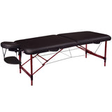 Master Massage Zephyr Lightweight Portable Massage Table Package- Tattoo Table- Spa Bed (Black, Maroon)