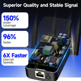 WiFi Extender Signal Booster for Home, 15000sq.ft Wireless Internet Repeater