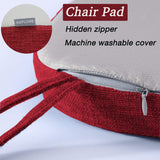 KGPLOME Chair Cushion with Ties for Dining Chairs - Memory Foam Non Slip Kitchen Chair