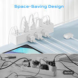 Desk Clamp Power Strip 10FT, Acozvin 40W Total Fast Charging Station