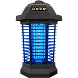 Bug Zapper Outdoor, Mosquito Zapper Outdoor, Electric Fly Zapper, Bug Zapper, Mosquito Killer, Fly Traps, 3 Prong Plug, Flying Insects Zapper Indoor Outdoor 90-130V, 4200V, ABS Plastic Outer (Black) GOOTOP