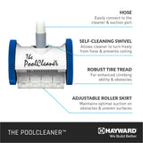 Hayward Pool Vacuum for Inground Pools Poolvergnuegen Suction Pool Cleaner (2 Wheel) Automatic Vacuum for In-Ground Pools up to 16 x 32 ft