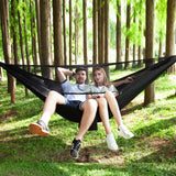 Camping Hammock with Rain Fly Tarp Mosquito Net Heavy Duty Tree Straps Portable Double Parachute Hammocks Ovyuzhen