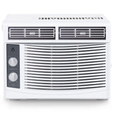 GarveeLife 5,000 BTU Window Air Conditioner - Cool up to 150 Sq. Ft. with Easy-to-Use Mechanical Controls and Reusable Filter, Perfect for Small Bedroom, Living Room, Home Office, White