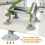 French Fry Cutter Commercial Potato Slicer with Suction Feet Complete Set, Includes 1/4", 3/8",1/2",8 Pieces,6 Pieces