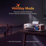 DXZ A4 8.3" DTF Printer with XP600 Printhead, 2X Faster Than R1390/L1800, Automatic Maintenance, One-Click Ink Extraction, White Ink Stirring, 2-Year Ink Supply