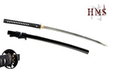 Hand Forged 1080 Carbon Steel Long-Handle Bamboo Katana Full Tang Sword