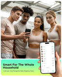 RunStar Smart Scale for Body Weight, Full-Body Bathroom Scale with 8 Electrodes for BMI, Muscle Mass, 3-Metric Display, High-Accuracy Body Composition Monitor with 28 Metrics & App Connectivity