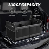 Sposuit Trunk Organizer for Car - 70L Collapsible Trunk Storage with 11 Pockets & Reinforced Handles Sposuit