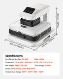 Heat Press Machine, 15 x 15 inch, T-Shirt Press Machine with Auto Release and Adjustable Pressure