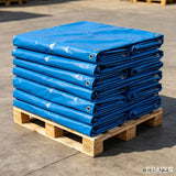 Tarp 40x60 Feet 5-7 Mil Heavy Duty Waterproof Tarp,20 Pack Bulk Full Pallet, Large Multipurpose Cover with Brass Grommets and Reinforced Edges, UV Resistant Thick Poly Tarps for Outdoor Cover