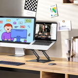 Laptop Stand, Portable Laptop Riser, Adjustable Laptop Stand for Desk Foldable