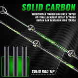 Sougayilang 7' Catfish Rod and Reel Combo, Medium Heavy 2-Piece Carbon Fiber Casting Rod with Solid Carbon Tip, Trolling Reel for Freshwater and Saltwater, Big Game Fish-30size（Left）
