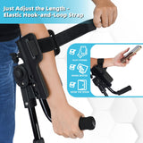 FUSHIDE Forearm Crutches for Adults, 3-Angle Adjustable Arm Crutches for Walking, Ergonomic Crutches for Men or Women, Aluminum, Blue, Crutches for Leg Injury, Surgery Recovery, Disabled（1Pair）