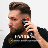 Novah® Professional Hair Clippers for Men, Professional Barber Clippers and Trimmer Set, Mens Cordless Hair Clipper for Barbers Haircut Kit Fade