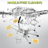 Commercial Vegetable Fruit Food Chopper Stainless Steel Replacement Blades, 1/2", 3/8", 1/4" & 6-Wedge Blades for Restaurants Home Kitchen ALINGET