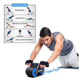 Automatic Rebound Ab Roller Wheel for Home Gym – Sturdy Core Fitness Equipment with Knee Pad – Perfect Abdominal Exercise For Men & Women, Effective Abs Workouts & Strength Training HAVENYX