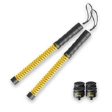 IPO 2026 Upgrade Weighted Ropeless Battle Ropes, Heavy Duty Portable Cordless Battle Ropes for Home Gym, home fitness workout Rope for Strength Building suitable Men & Women (Yellow, Yellow Max)