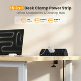 VILONG Desk Clamp Power Strip,130W Total Fast Charging Station