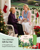 Gardening Tools 9 Piece and 10 Piece Heavy Duty Gardening Tool Set with Flower Organizer