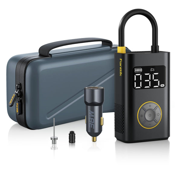 Fanttik X9 Pro Portable Tire Inflator for Compact Car, 1Min Fast Inflate Air Pump with Digital Tire Pressure Gauge, 150PSI Air Compressor Fanttik