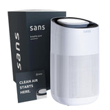 Sans True HEPA 13 Air Purifier for Extra Large Rooms (1560 sq ft) | UV-C Light Layer & Carbon Odor Absorption | Quiet 35dB Auto-Mode, Captures Smoke, Dust & Allergens (White)