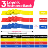 Resistance Bands for Working Out, Exercise Bands for Physical Therapy, Stretch, Recovery, Pilates, Rehab, Strength Training and Yoga Starter Set RENRANRING